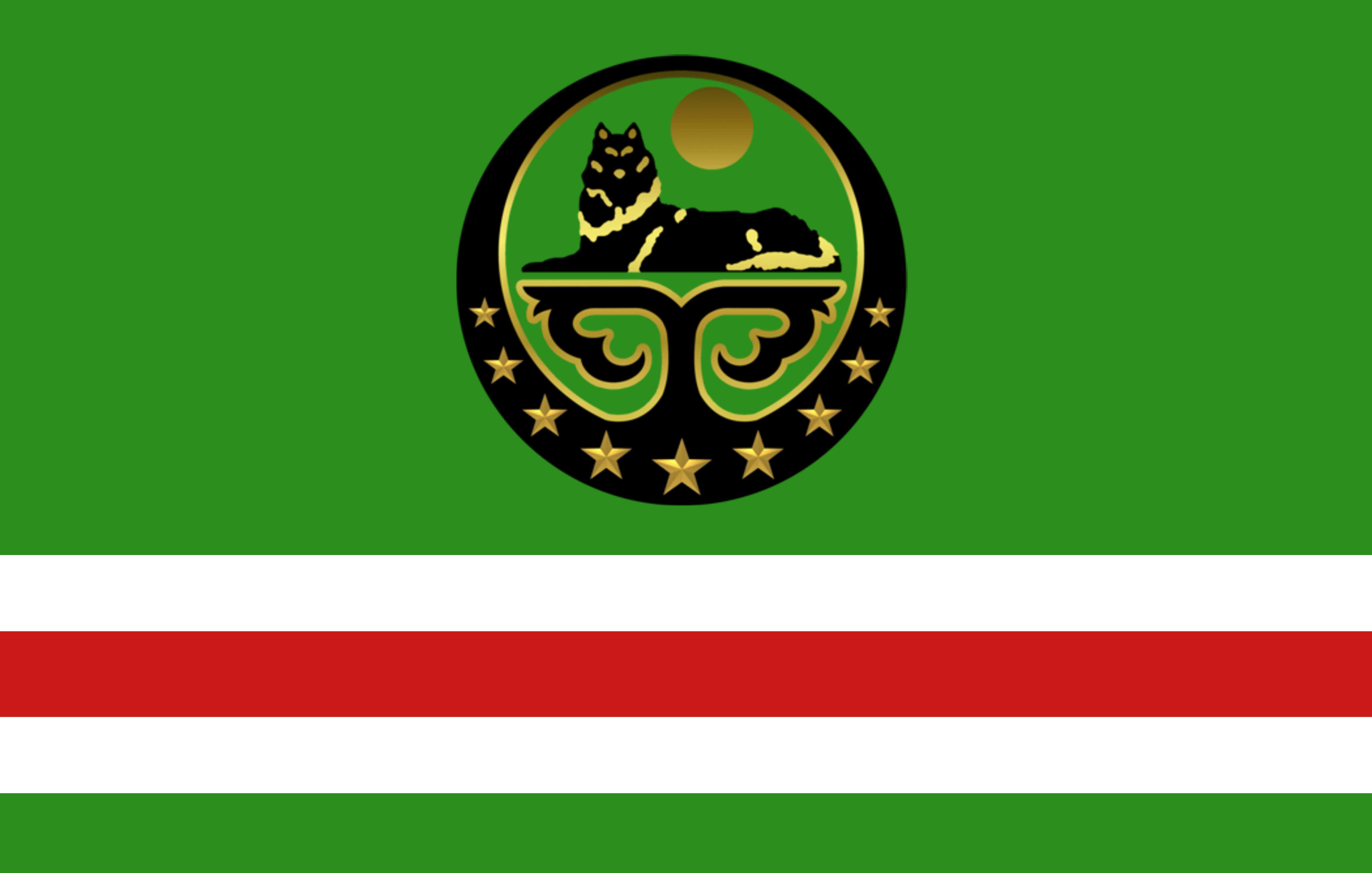 Флаг Чечении фото